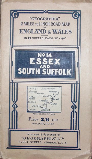 Geographia 2 Miles to the Inch Maps, Sheet 14, 1942 cover